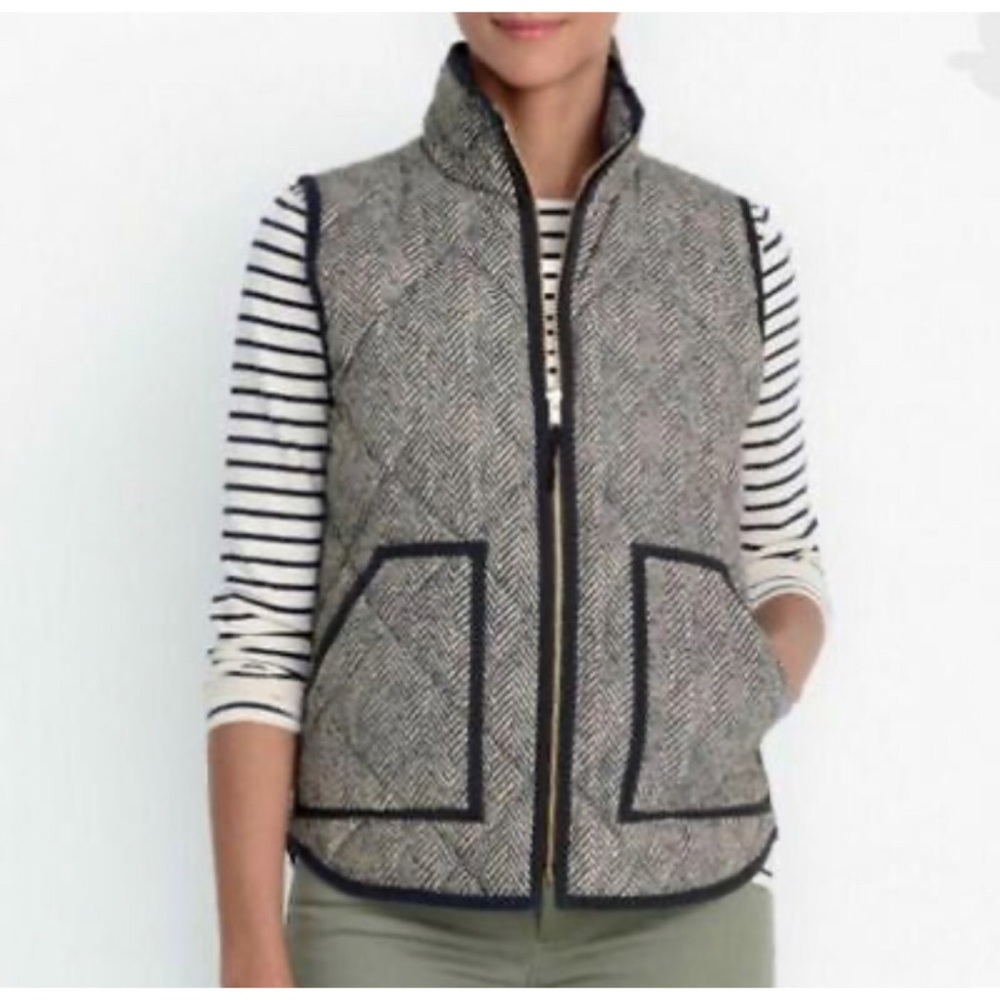 J.Crew Women’s Quilted Herringbone Vest